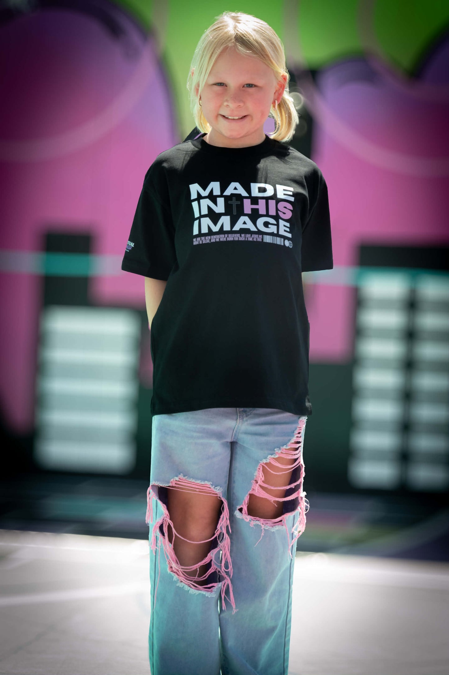 Made In His Image (pink)